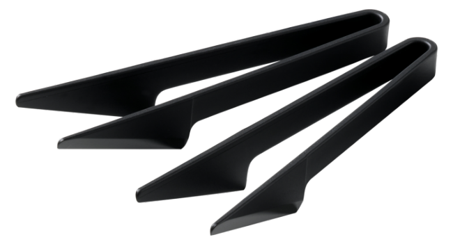 Stöckli Raclettezangen Swiss Twist schwarz 2 Stück